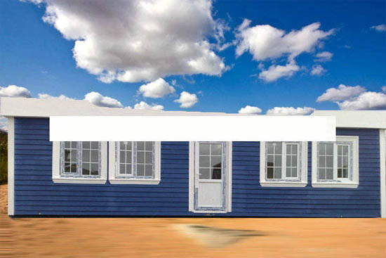 陽光灑進了活動板（bǎn）房