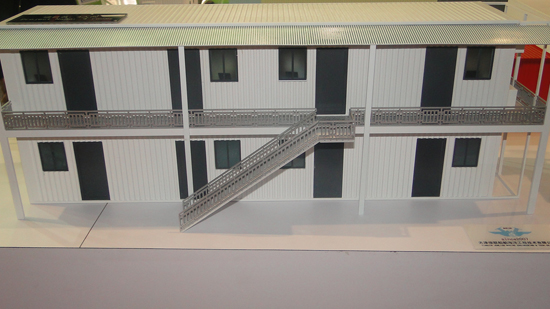 參展（zhǎn）廣交會上的輕鋼別（bié）墅活動（dòng）房